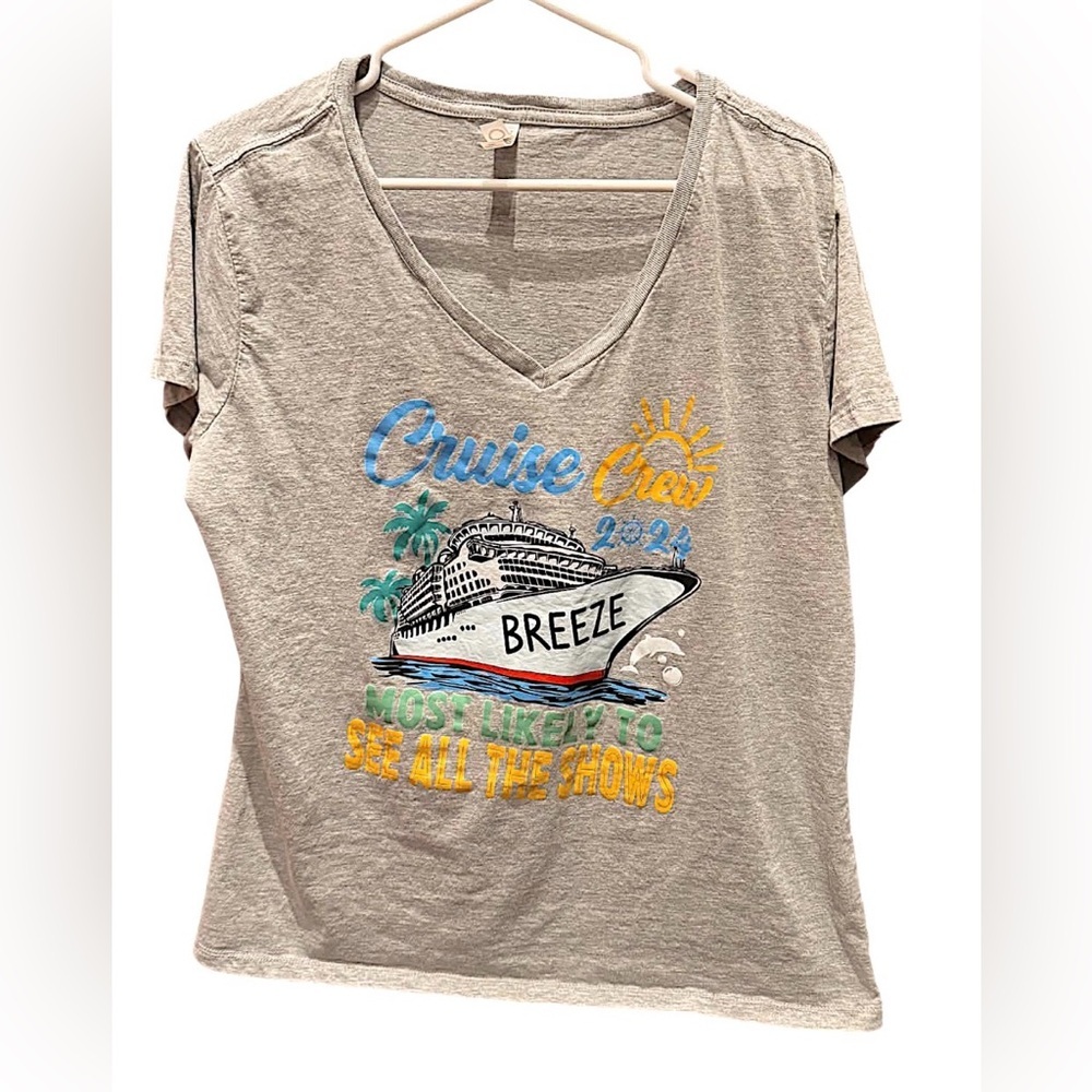 Circle clothing Gray Cruise Graphic T-Shirt 2XL